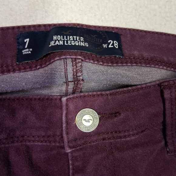 Hollister Women's Dark Purple Ankle Jeans - Picture 3 of 4